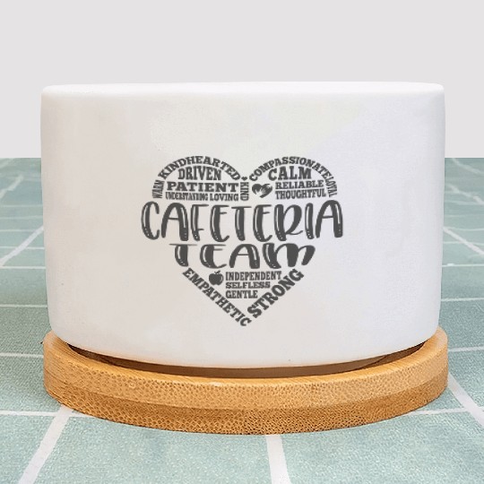 Cafeteria team, lunch lady worker Plant Pots