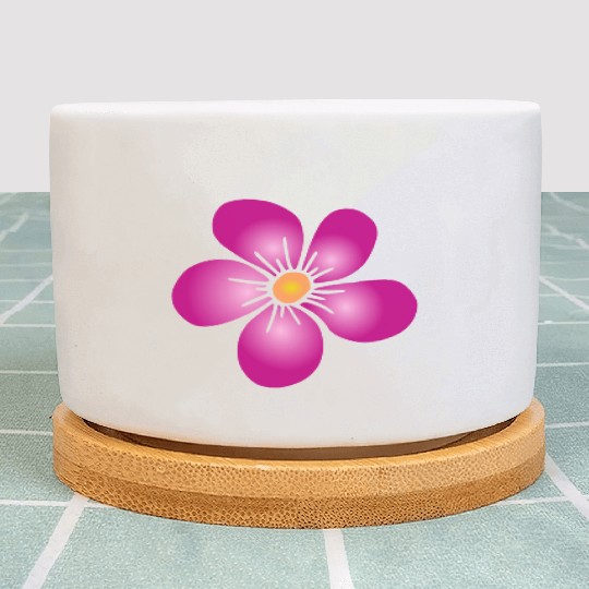 pink blooming daisy flower flowery, floral pattern Plant Pots