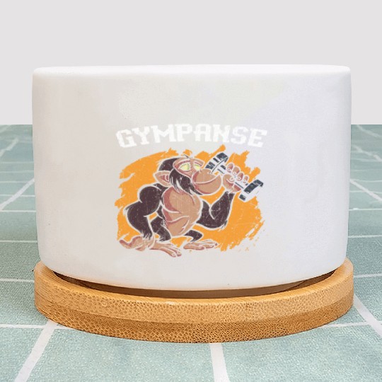 Gympanse Chimpanzee Monkey Animal Zookeeper Plant Pots