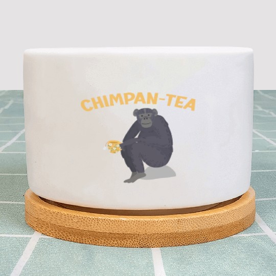 Chimpantea Chimpanzee Monkey Animal Zookeeper Plant Pots