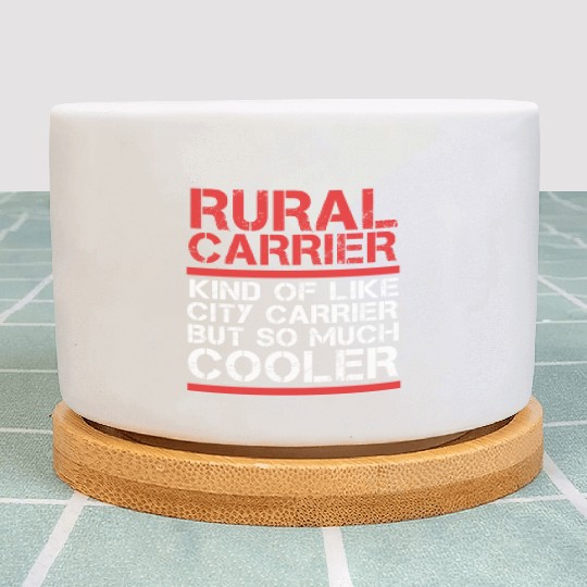 Funny Postal Worker Rural Carrier Plant Pots