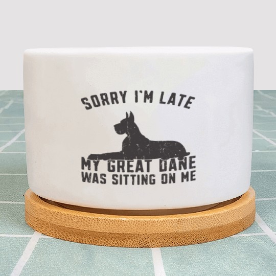 Sorry I'm late my great dane was sitting on me - Plant Pots