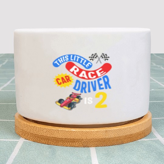 Little Race Car Driver Is 2 Future Race Driver, Plant Pots