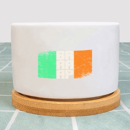 Dirt Biker Irish flag motocross Plant Pots