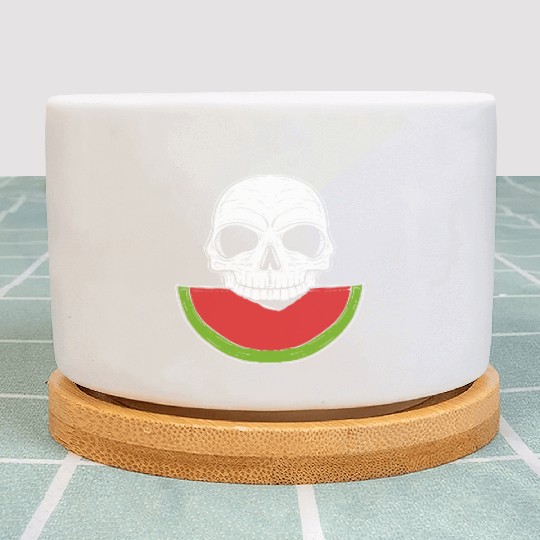 Watermelon Skull Fruitarianism Gift Plant Pots