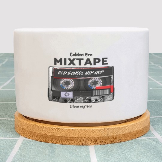 Old School Hip Hop cassette Plant Pots