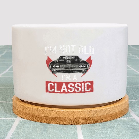 I'M Not Old I'M A Classic Car Hot Rod Lover Plant Pots