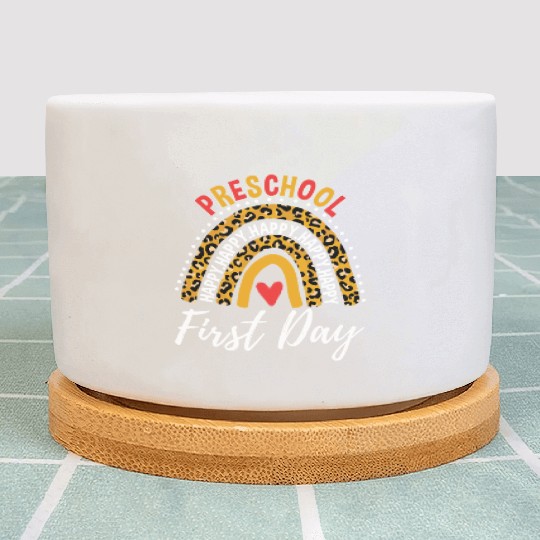 Rainbow First Day Of School Preschool Teacher Plant Pots