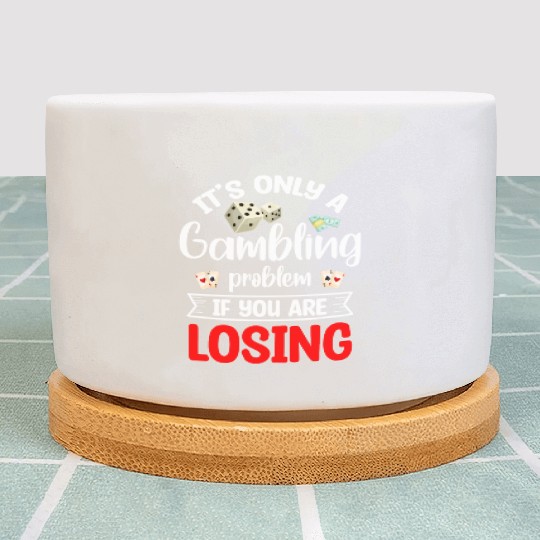 Gambling Cards Poker Face Spades Plant Pots