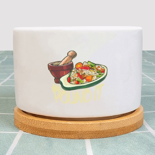 Pound It Green Spicy Thai Papaya Salad Plant Pots