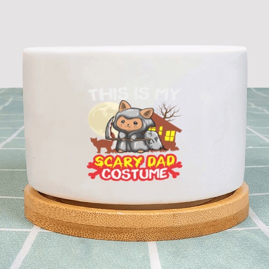 This Is My Scary Dad Costume Funny Halloween Plant Pots