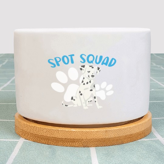 Spot Squad Paw Love Puppy Breeder Dalmatian Dog Plant Pots