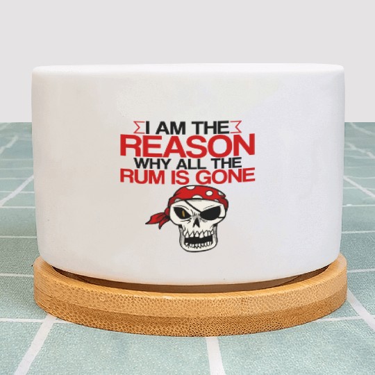 I Am The Reason Why All The Rum Is Gone 2 Plant Pots