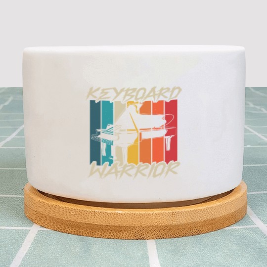 Keyboard Warrior Piano Musician Pianist Music Plant Pots