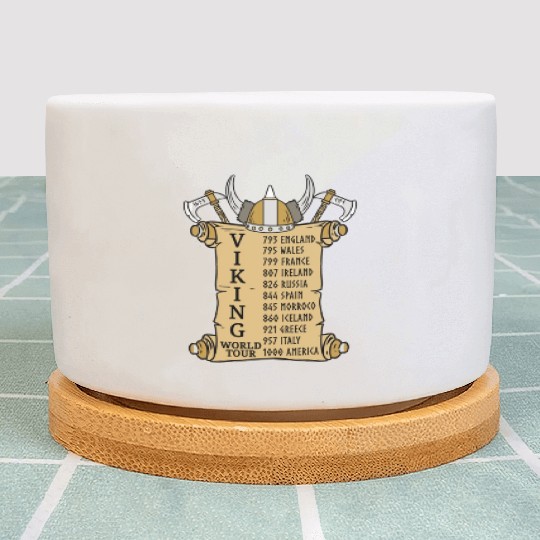 Viking World Tour For Vikings Lover Plant Pots