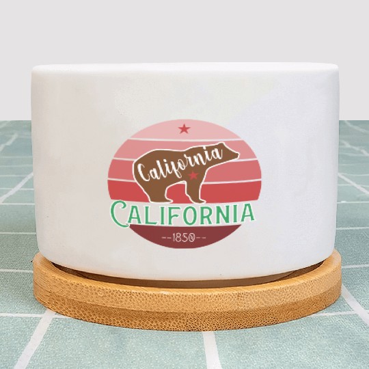 California Bear Flag Plant Pots
