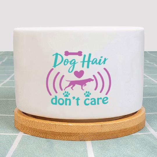 dog hair don't care Plant Pots