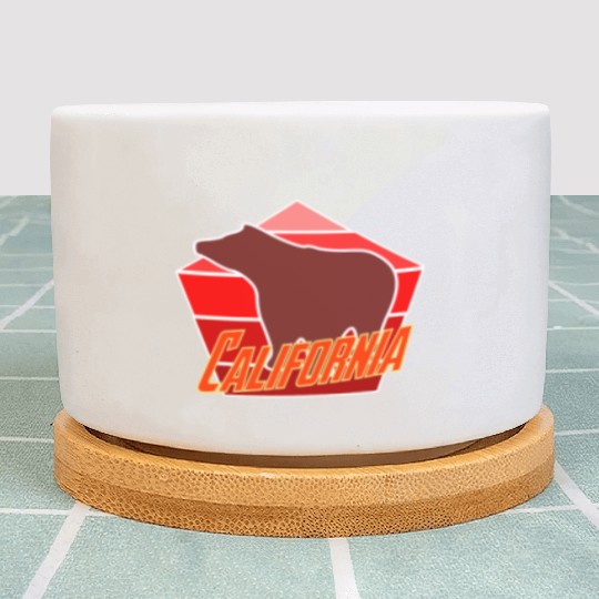 California Bear Flag Plant Pots