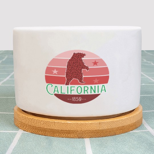 California Bear Flag Plant Pots