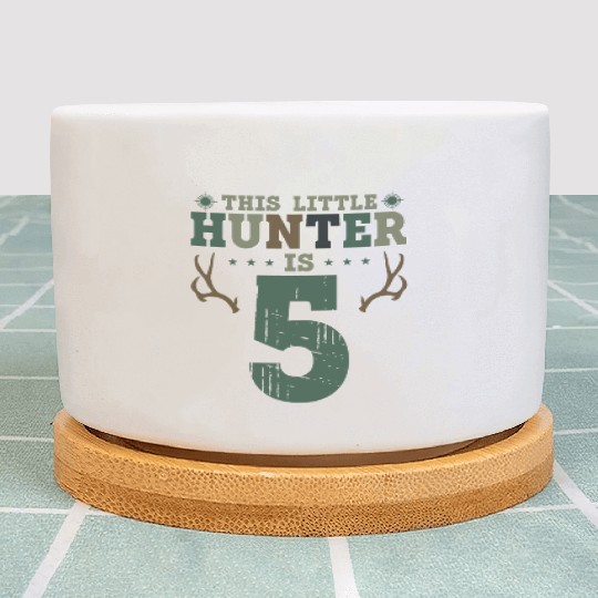 Buck Deer Hunting Hunter Kid 5th Plant Pots