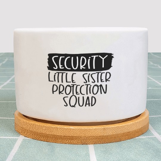 Big Brother Plant Pots Security for Little Sister