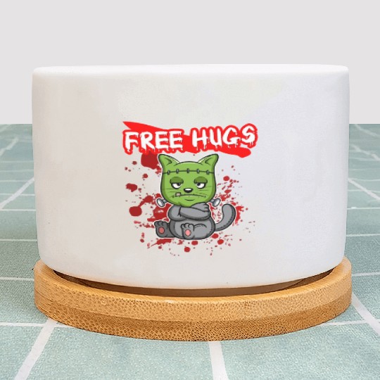 Free Hugs Halloween Sarcasm Scary Creepy Costume Plant Pots