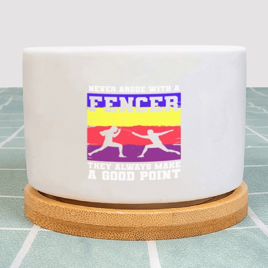 Fencing Sport Sword Fencer Foil Plant Pots