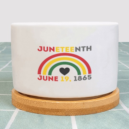JUNETEENTH June 19th Black African American Day Plant Pots
