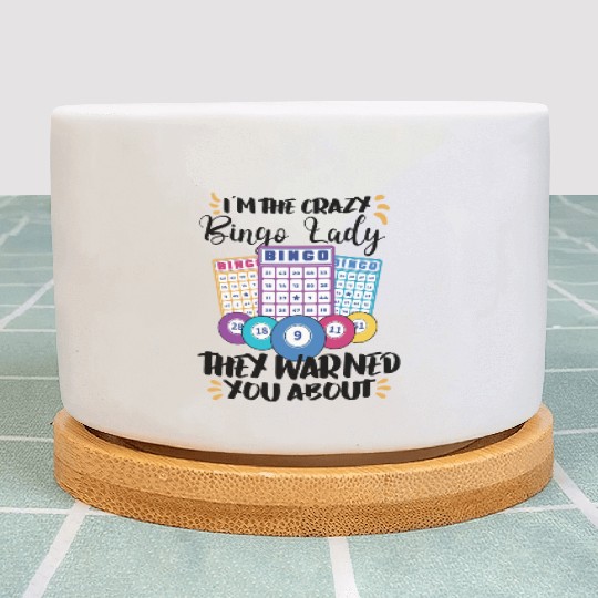 Bingo Card Game Grandma Bingo Player Bingo Cards Plant Pots