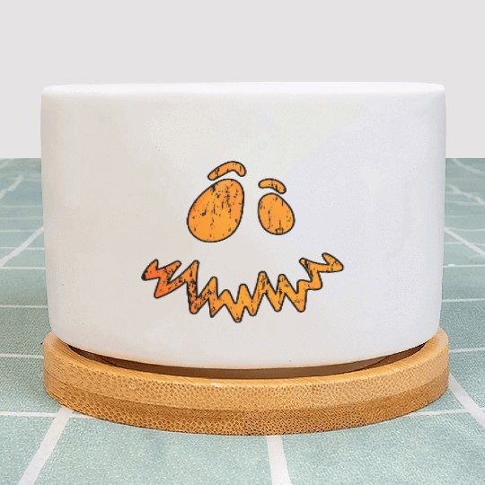 Jack O Lantern Scary Carved Pumpkin Face Plant Pots