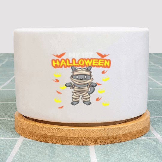 My First Halloween Scary Hallow's Eve Birthday Plant Pots