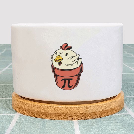 Chicken Pot Pi Funny Pi Day Pun Math Pi Day Plant Pots