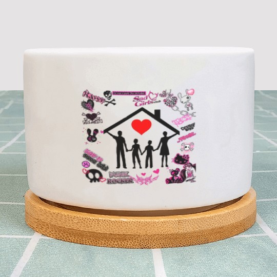 family love forever Plant Pots