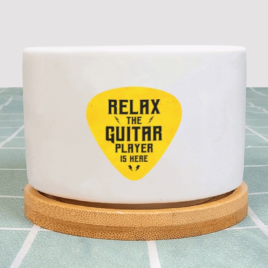 Relax The Guitar Player Is Here Plant Pots