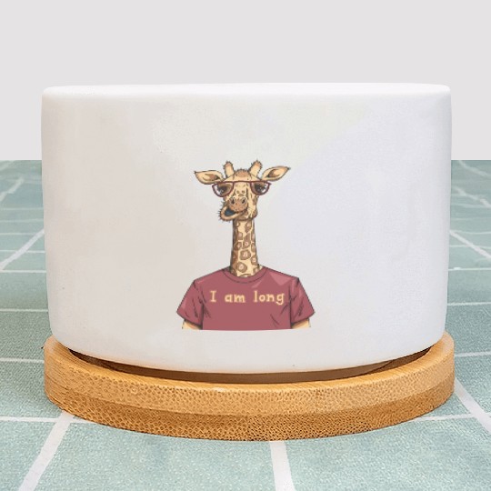 Bitcoin Giraffe BTC Crypto Hodl Design Plant Pots