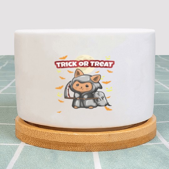 Trick Or Treat Scary Creepy Halloween Monster Plant Pots