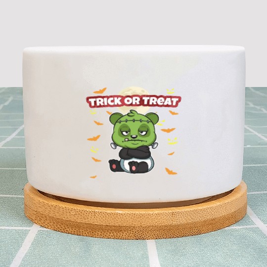 Trick Or Treat Scary Creepy Halloween Monster Plant Pots