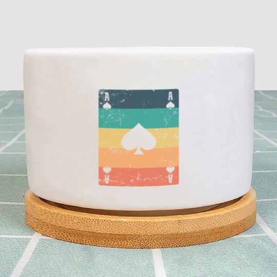 Ace of Spades Poker or Skat Card Game Game Plant Pots