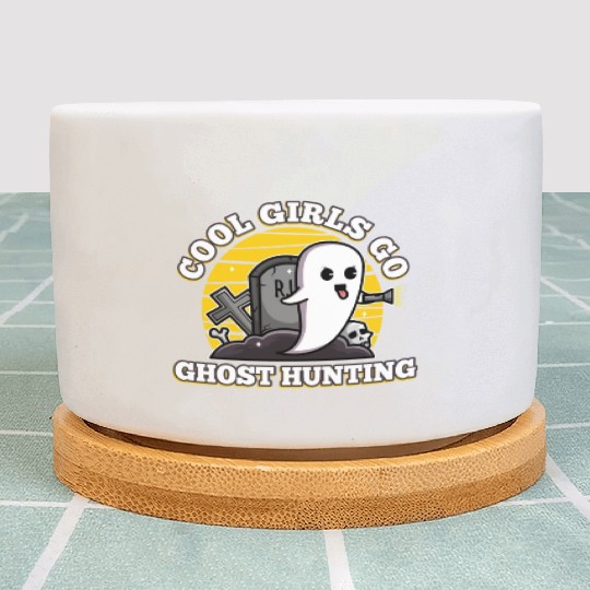 Cool girls go ghost hunting Plant Pots