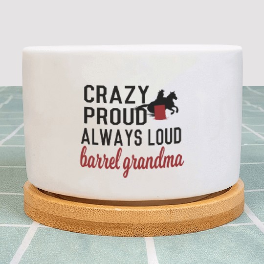 Barrel Racing Grandma Barrel Racing Grandmother Plant Pots