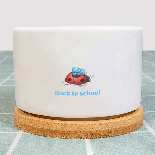 Ladybug back to school Plant Pots