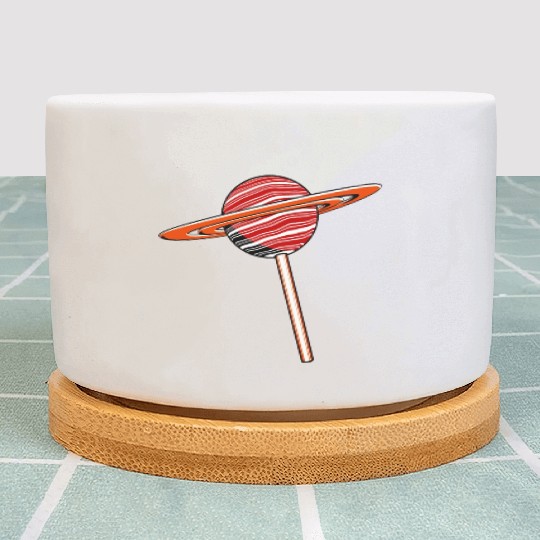 Saturn Planet Lollipop Plant Pots