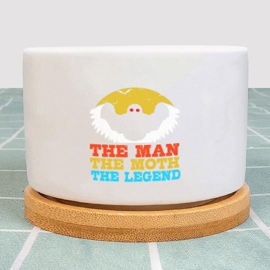 Retro Mothman Cryptid The Man The Moth The Legend Plant Pots