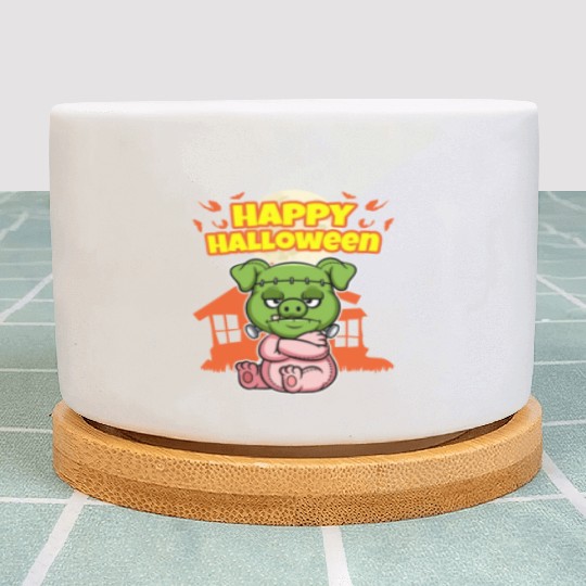 Happy Halloween Scary Funny Hallow's Eve Costume Plant Pots