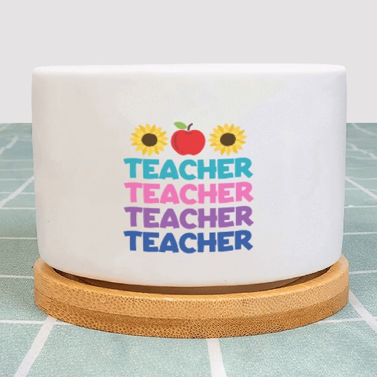 Funny Teacher svg, Teacher Appreciation svg, Kinde Plant Pots