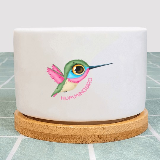 Pink Hummingbird Plant Pots