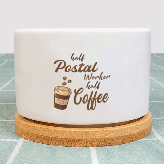Half Postal Worker Half Coffee Plant Pots
