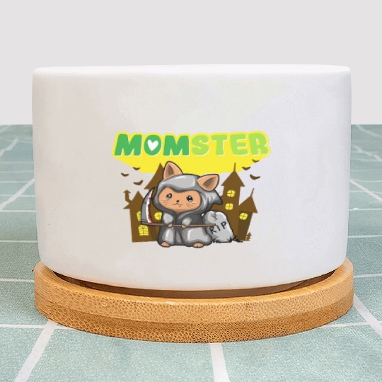 Momster Monster Mom Scary Halloween Mommy Costume Plant Pots