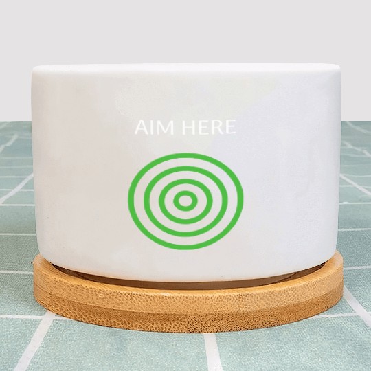 Aim Here Target Archery Bullseye Plant Pots