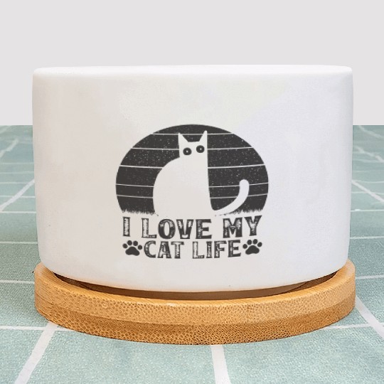 Cat Owner Funny Cat Meme Cat Lover I Love My Cat L Plant Pots